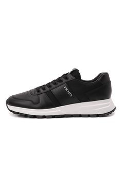 Мужские комбинированные кроссовки prax 01 PRADA черного цвета, арт. 4E3571-3L3F-F0002-G000 | Фото 3 (Стили: Классический; Материал утеплителя: Без утеплителя)