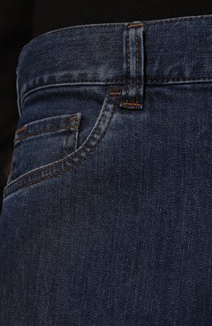 Мужские джинсы CANALI темно-синего цвета, арт. 93720/PD00018 | Фото 5 (Силуэт М (брюки): Прямые; Кросс-КТ: Деним; Длина (брюки, джинсы): Стандартные; Материал внешний: Хлопок, Деним; Стили: Кэжуэл)