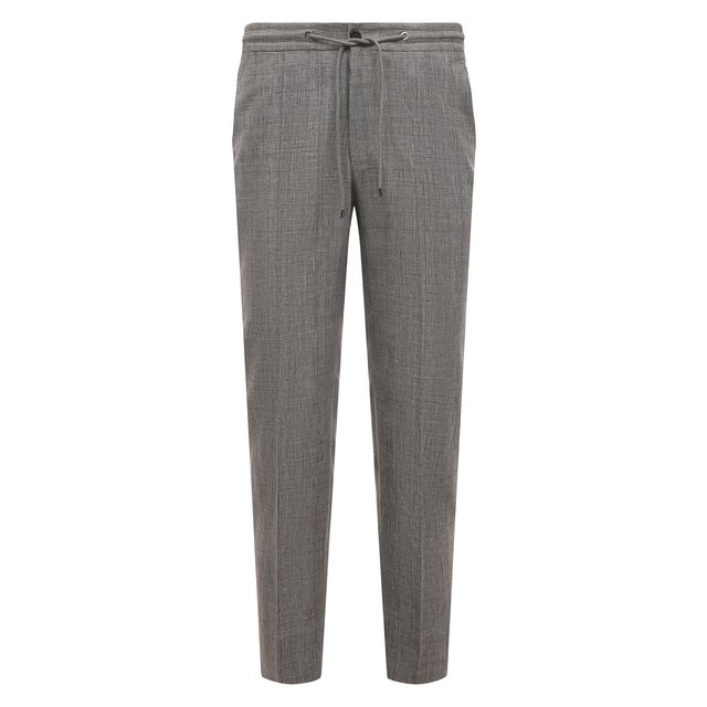 фото Брюки изо льна и шерсти corneliani