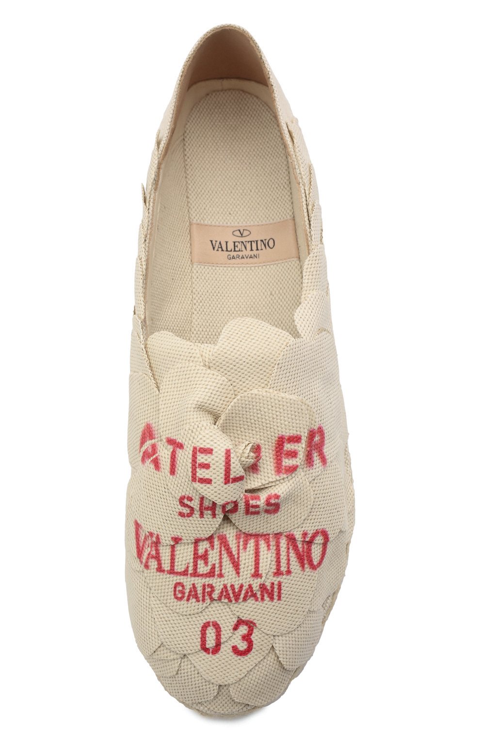 Текстильные эспадрильи Atelier 03 Rose Edition Valentino VW2S0BC0/IBB Фото 6