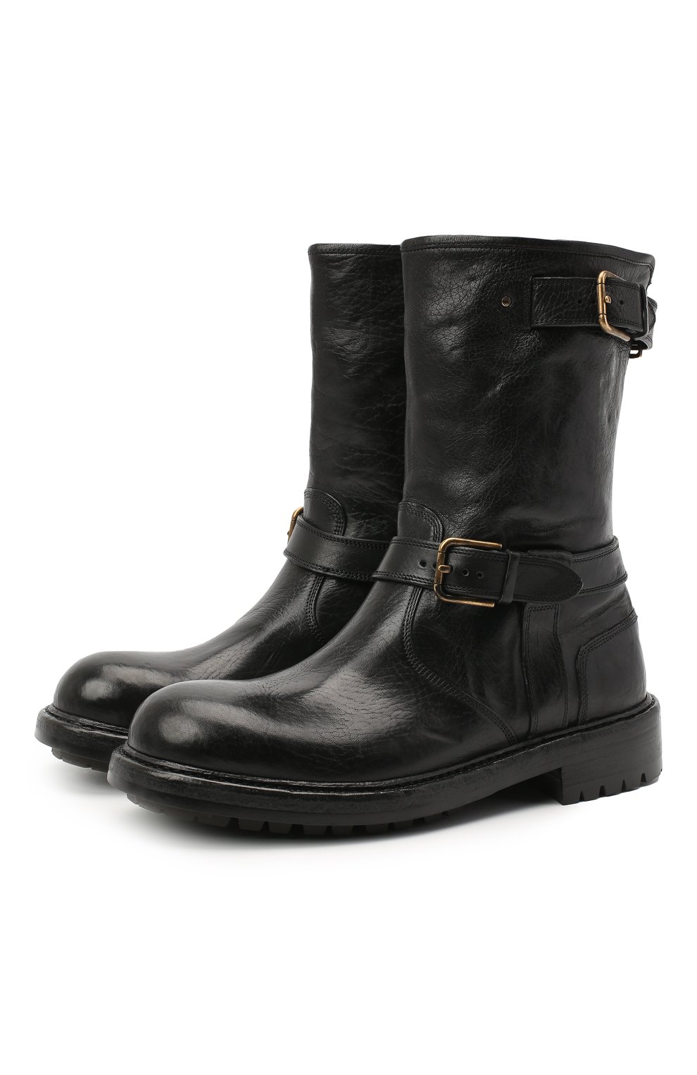 Мужские кожаные сапоги DOLCE & GABBANA черного цвета, арт. A70032/AW352 | Фото 1 (Материал внешний: Кожа; Материал внутренний: Натуральная кожа; Материал утеплителя: Без утеплителя; Подошва: Плоская; Мужское Кросс-КТ: Сапоги-обувь; Длина стельки: 25,3, 26,1, 26,5, 26,9, 27,3, 27,7, 28,1, 28,5, 29,3)