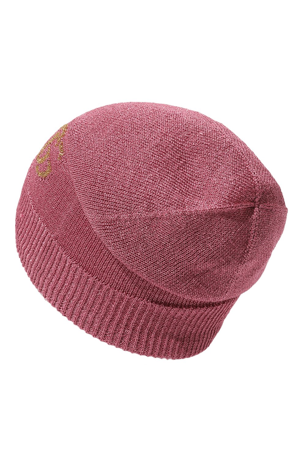 Женская шапка из вискозы GUCCI розового цвета, арт. 677822 3GAEK | Фото 3 (Материал: Текстиль, Вискоза; Материал сплава: Проставлено; Нос: Не проставлено)