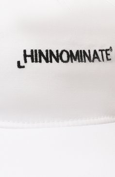 Детская хлопковая бейсболка HINNOMINATE белого цвета, арт. 36UXCAP0190 | Фото 3 (Материал: Текстиль, Хлопок; Материал сплава: Проставлено; Нос: Не проставлено)