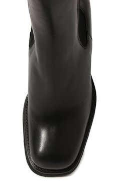 Женские кожаные ботильоны elijah BY FAR черного цвета, арт. 22PFELJBBLNAP | Фото 6 (Материал внешний: Кожа; Материал внутренний: Натуральная кожа; Каблук высота: Средний; Каблук тип: Устойчивый)