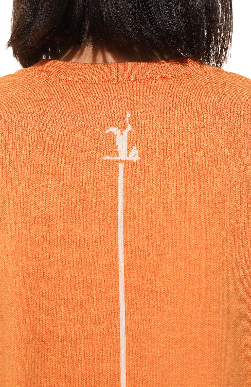 Женский пуловер из вискозы FREEAGE оранжевого цвета, арт. S22.JM201.7080.805 | Фото 5 (Региональные ограничения белый список (Axapta Mercury): Не проставлено; Длина (для топов): Стандартные; Материал сплава: Проставлено; Нос: Не проставлено; Материал внешний: Вискоза; Женское Кросс-КТ: Пуловер-одежда; Драгоценные камни: Проставлено; Рукава: 3/4; Стили: Кэжуэл)