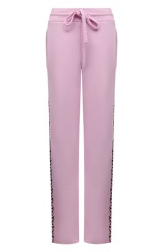 Женские кашемировые брюки VERSACE розового цвета, арт. 1003295/1A02303 | Фото 1 (Материал внешний: Шерсть, Кашемир; Длина (брюки, джинсы): Стандартные; Женское Кросс-КТ: Брюки-одежда; Региональные ограничения белый список (Axapta Mercury): Не проставлено, RU; Силуэт Ж (брюки и джинсы): Прямые; Кросс-КТ: Трикотаж; Материал сплава: Проставлено; Нос: Не проставлено; Стили: Спорт-шик; Драгоценные камни: Проставлено)