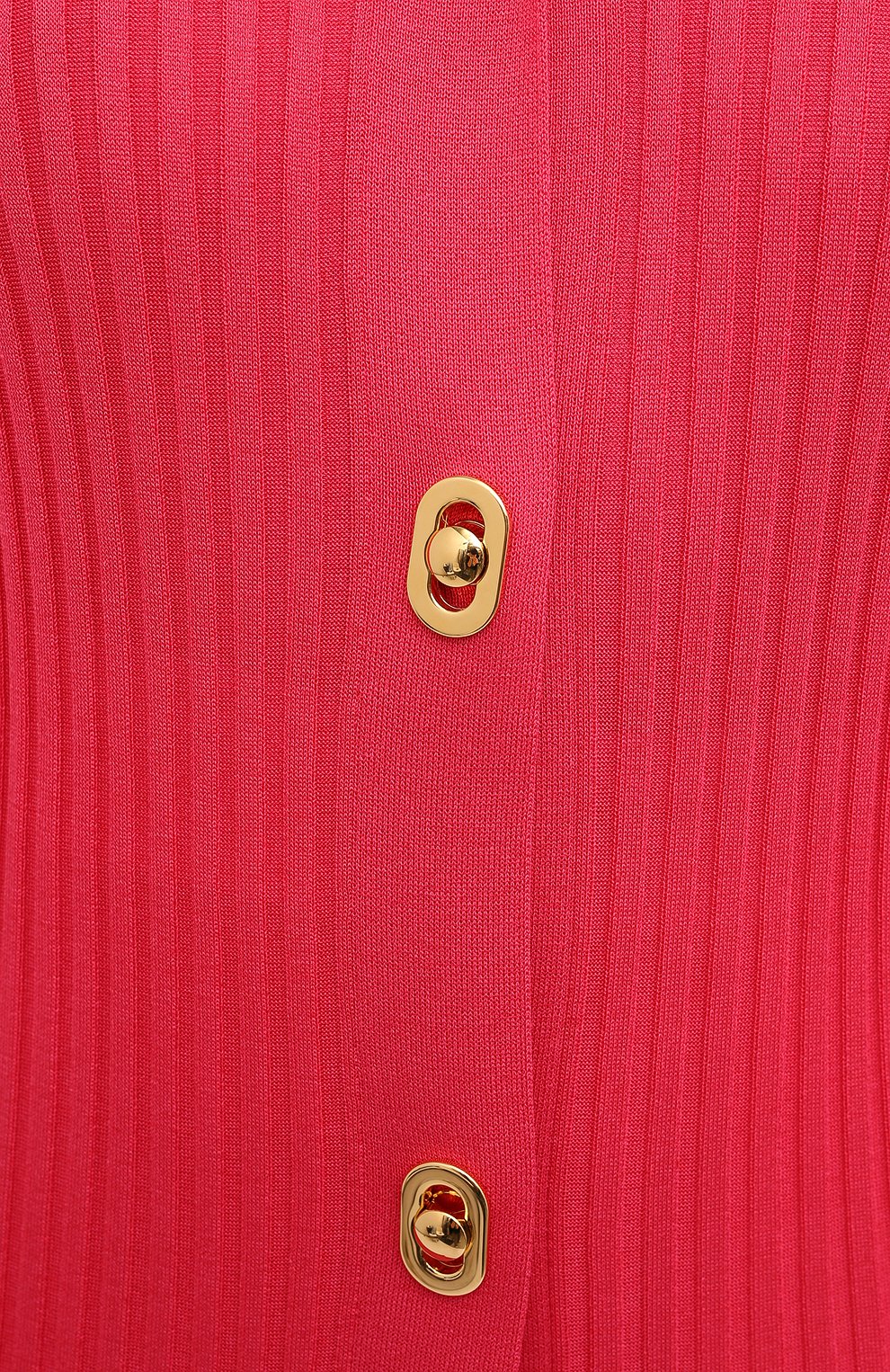 Женский кардиган из хлопка и шелка BOTTEGA VENETA розового цвета, арт. 637824/V06P0 | Фото 6 (Материал внешний: Шелк, Хлопок; Рукава: Длинные; Длина (для топов): Удлиненные; Региональные ограничения белый список (Axapta Mercury): RU; Женское Кросс-КТ: кардиган-трикотаж)