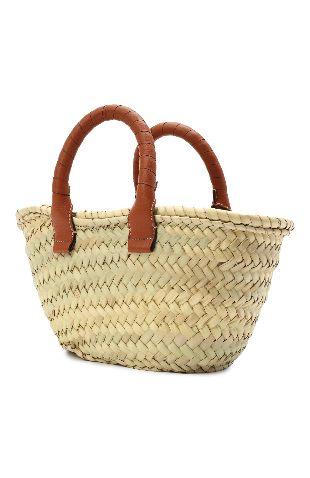 Женский сумка marcie small CHLOÉ коричневого цвета, арт. CHC21US832C97 | Фото 3 (Сумки-технические: Сумки-шопперы; Материал: Растительное волокно; Размер: small)