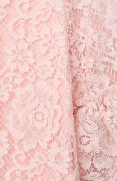 Детское кружевное платье DOLCE & GABBANA светло-розового цвета, арт. L52DM8/HLMEA/8-14 | Фото 3 (Рукава: Длинные; Случай: Вечерний; Региональные ограничения белый список (Axapta Mercury): RU; Материал внешний: Хлопок, Вискоза; Девочки Кросс-КТ: Платье-одежда; Материал подклада: Вискоза; Ростовка одежда: 10 - 11 лет | 140 - 146см, 12 лет | 152 см, 8 лет | 128 см)