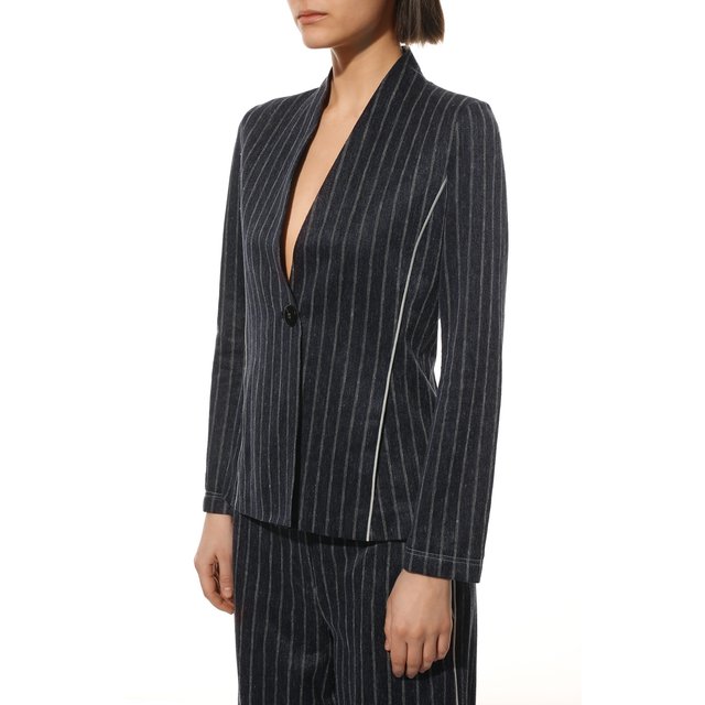 Жакет из хлопка и льна Giorgio Armani  3LAG58/AJILZ Фото 3