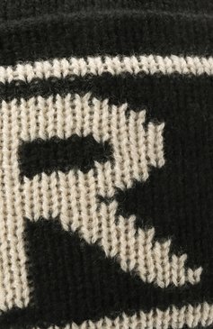 Женская кашемировая шапка BURBERRY черного цвета, арт. 8023982 | Фото 4 (Материал: Текстиль, Кашемир, Шерсть; Материал сплава: Проставлено; Нос: Не проставлено)