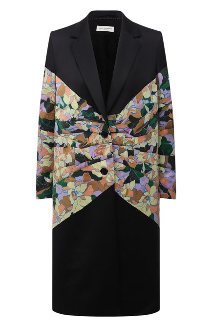 Женское хлопковое пальто DRIES VAN NOTEN разноцветного цвета по цене 149000 руб., арт. 212-030229-3150 | Фото 1