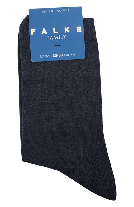 Детские хлопковые носки FALKE синего цвета, арт. 12998. | Фото 1 (Материал: Хлопок, Текстиль; Кросс-КТ: Носки)