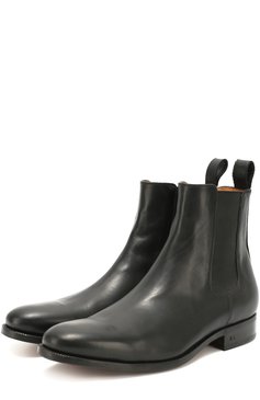 Мужские классические кожаные челси POLO RALPH LAUREN черного цвета, арт. 763/M0211/R0220 | Фото 2 (Материал внутренний: Натуральная кожа; Материал утеплителя: Без утеплителя; Статус проверки: Проверено, Проверена категория; Подошва: Плоская; Мужское Кросс-КТ: Сапоги-обувь, Челси-обувь)