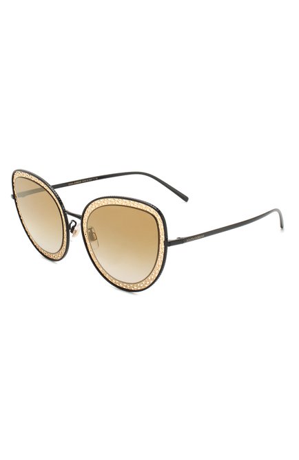 Женские со�лнцезащитные очки DOLCE & GABBANA черного цвета, арт. 2226-13116E | Фото 1 (Статус проверки: Проверена категория; Тип очков: С/з; Очки форма: Cat-eye; Оптика Гендер: оптика-женское)