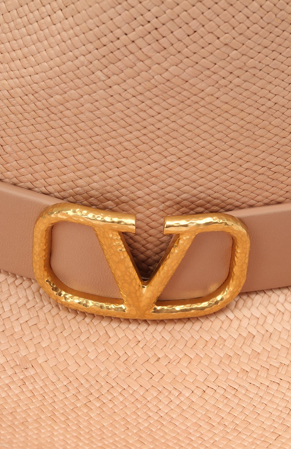 Женская шляпа  VALENTINO бежевого цвета, арт. VW0HAA31/KZN | Фото 3 (Материал: Растительное волокно)
