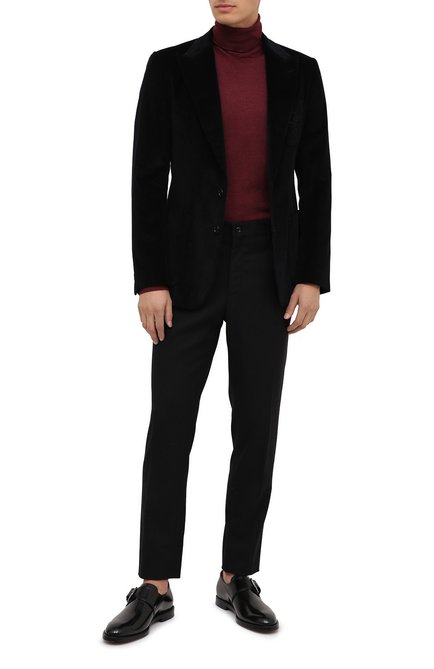 Мужские кожаные монки DOLCE & GABBANA черного цвета, арт. A10644/A1203 | Фото 2 (Материал внутренний: Натуральная кожа; Стили: Классический; Материал внешний: Кожа; Длина стельки: 29,3, 31,5, 30,2, 31, 30, 30,8, 25,7, 26,1, 26,5, 26,9, 27,3, 28,1, 28,5, 27,7, 28,9, 25,3)