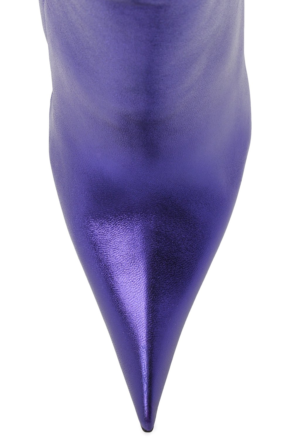 Женские кожаные сапоги essex BALENCIAGA фиолетового цвета, арт. 671505/WBCL1 | Фото 6 (Каблук высота: Высокий; Материал внешний: Кожа; Высота голенища: Высокие; Региональные ограничения белый список (Axapta Mercury): Не проставлено, RU; Материал внутренний: Натуральная кожа; Материал сплава: Проставлено; Нос: Не проставлено; Материал утеплителя: Без утеплителя; Каблук тип: Шпилька; Подошва: Плоская; Драгоценные камни: Проставлено)