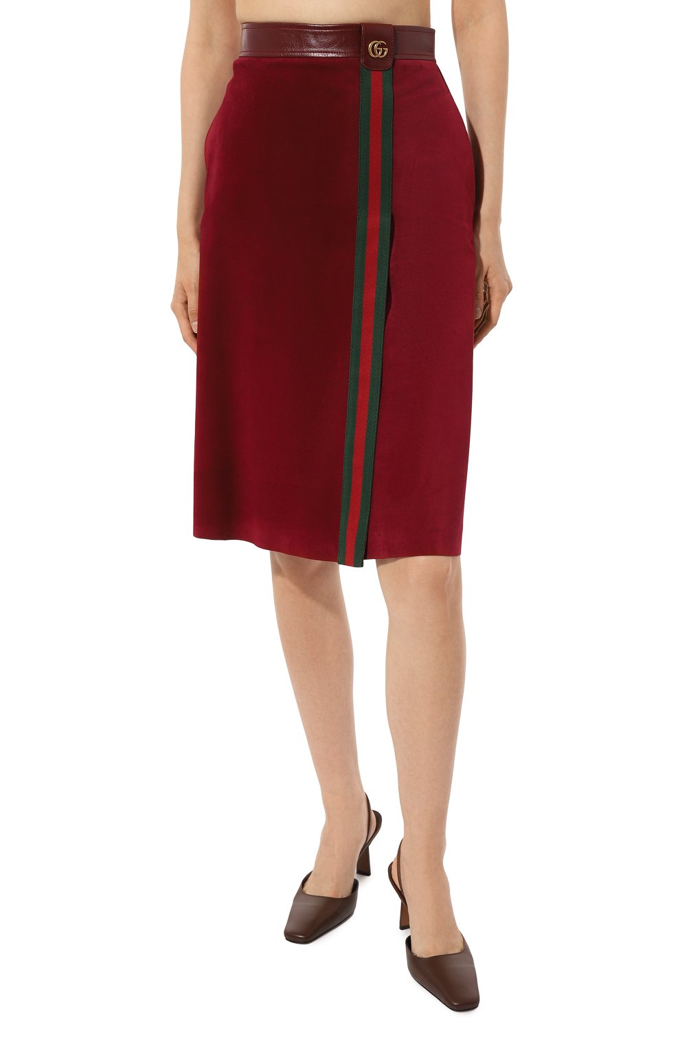 Gucci 2024 burgundy skirt