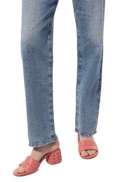 Женские кожаные мюли florea GIANVITO ROSSI розового цвета, арт. G17010.60G0M.NAPCMEL | Фото 3 (Материал внутренний: Натуральная кожа; Каблук высота: Средний; Подошва: Плоская)