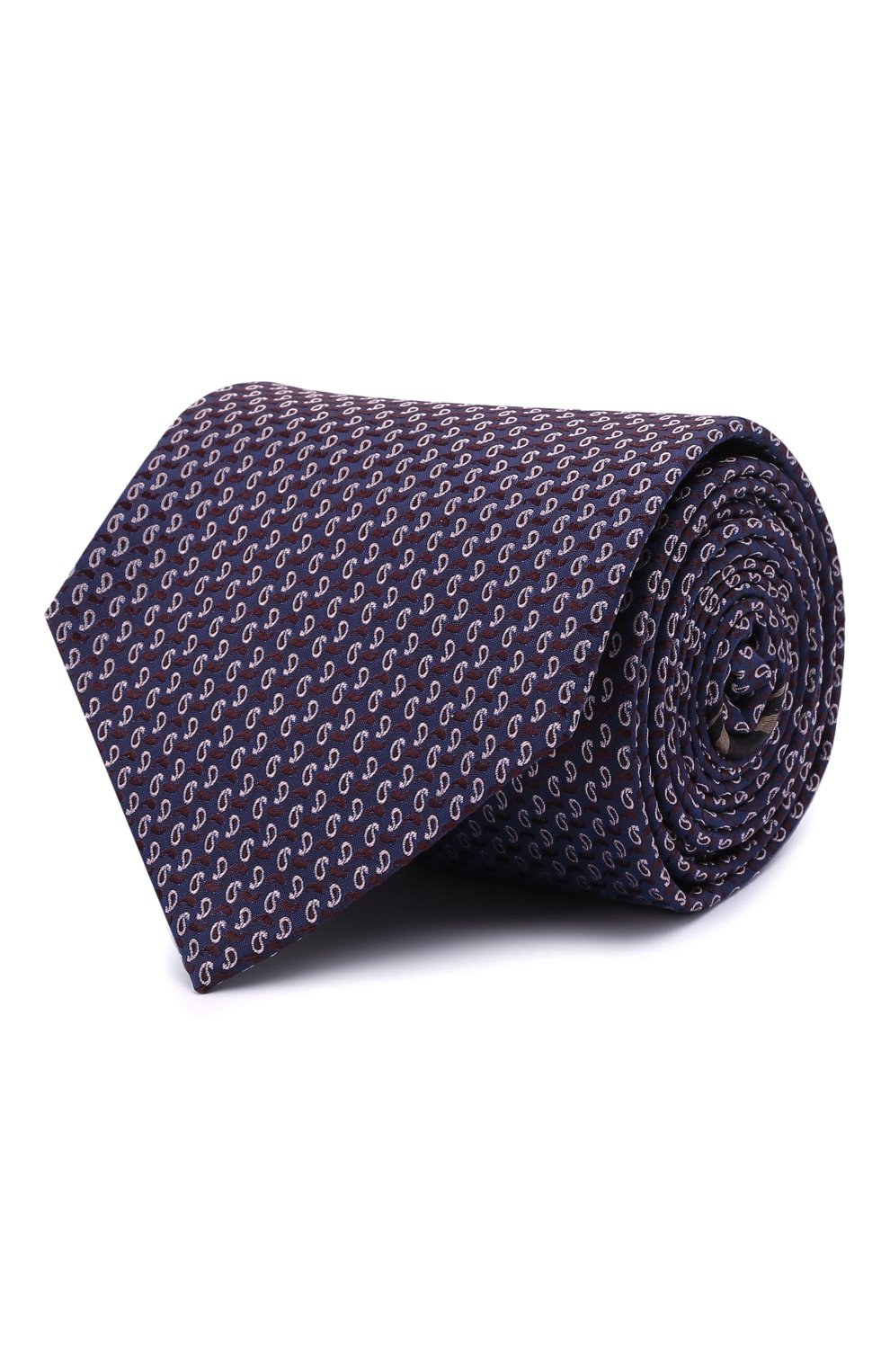 Мужской шелковый галстук BRIONI фиолетового цвета, арт. 062I00/P1465 | Фото 1 (Принт: С принтом; Материал: Текстиль, Шелк)