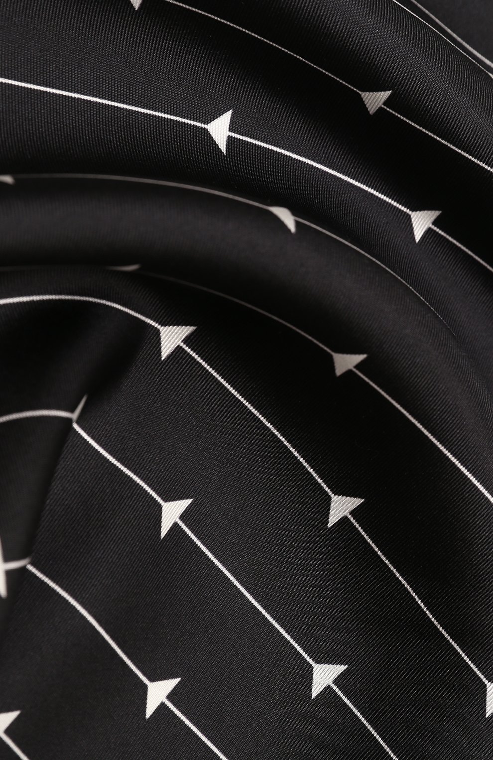 Женский шелковый платок PRADA черного цвета, арт. 1FF004-2DTR-F0967 | Фото 3 (Материал: Текстиль, Шелк)