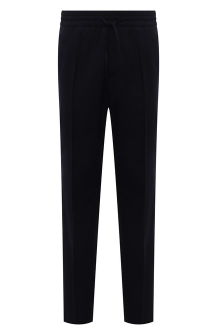 Мужские шерстяные брюки VERSACE черного цвета по цене 72400 руб., арт. 1001015/1A00899 | Фото 1