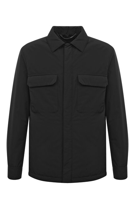 Мужская куртка-рубашка CANALI черного цвета по цене 116000 руб., арт. 030433/SG02321 | Фото 1