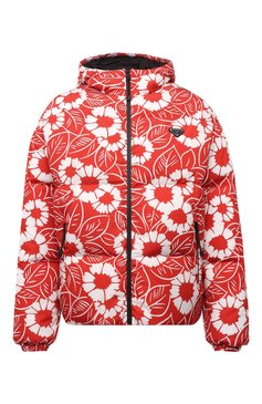 Мужская утепленная куртка PRADA красного цвета, арт. SGC025-10UU-F0976-212 | Фото 1 (Кросс-КТ: Куртка, другое; Материал внешний: Синтетический материал; Мужское Кросс-КТ: утепленные куртки; Стили: Спорт-шик; Длина (верхняя одежда): Короткие)