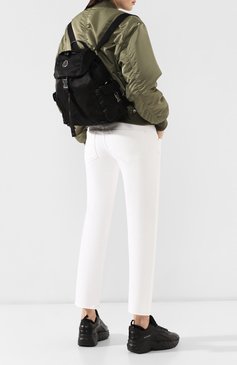 Женский текстильный рюкзак MONCLER черного цвета, арт. E1-09A-00669-00-53234 | Фото 2 (Статус проверки: Проверено, Проверена категория; Материал: Текстиль; Стили: Спорт; Размер: large)