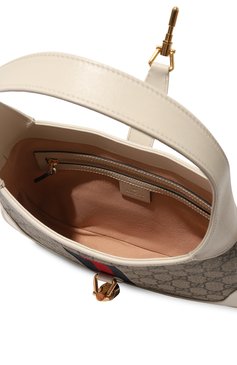 Женская сумка jackie 1961 small GUCCI кремвого цвета, арт. 636706 HUHHG | Фото 5 (Сумки-технические: Сумки top-handle; Материал: Натуральная кожа; Размер: small)