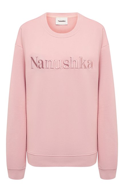 Женский хлопковый свитшот NANUSHKA розового цвета по цене 29800 руб., арт. REMY_PINK_0RGANIC FLEECE | Фото 1