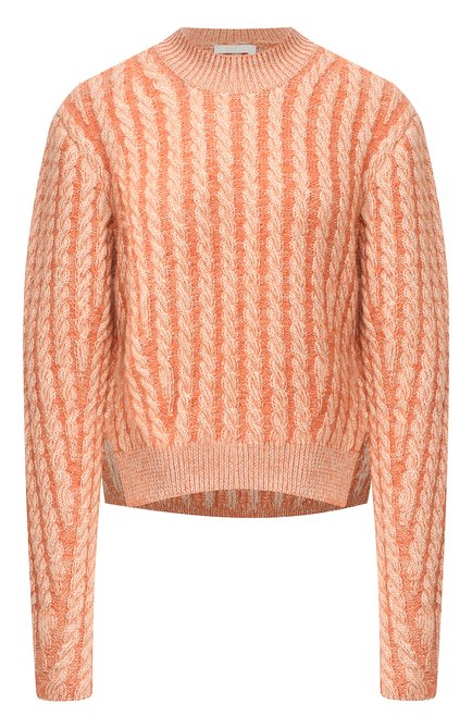 Женский шерстяной пуловер CHLOÉ оранжевого цвета по цене 109000 руб., арт. CHC20AMP50590 | Фото 1
