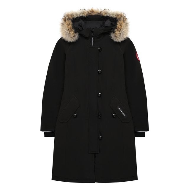 Пуховая парка Brittania с меховой отделкой капюшона Canada Goose