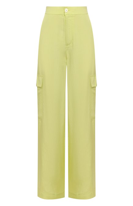 Женские брюки из вискозы 5PREVIEW светло-зеленого цвета по цене 22750 руб., арт. 5PW21103 | Фото 1