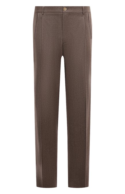 Мужские брюки из шерсти и кашемира STEFANO RICCI бежевого цвета по цене 105000 руб., арт. M1T2400290/WC002G | Фото 1