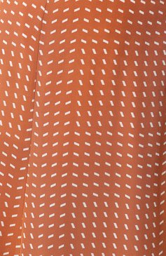 Женская шелковая юбка LORO PIANA оранжевого цвета, арт. FAL0756 | Фото 5 (Материал внешний: Шелк; Региональные ограничения белый список (Axapta Mercury): RU; Женское Кросс-КТ: Юбка-одежда; Длина Ж (юбки, платья, шорты): Миди; Стили: Кэжуэл)