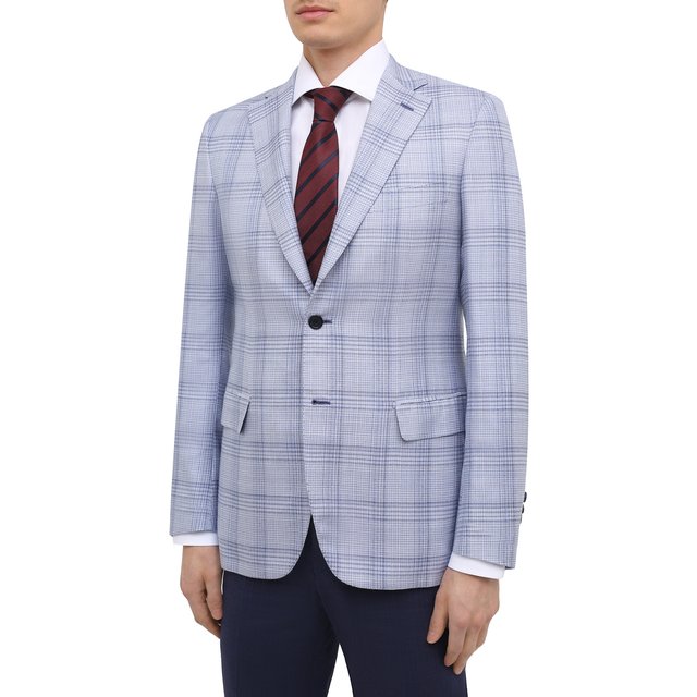 Пиджак из шерсти и шелка Brioni  RG0J00/P0A7H/BRUNIC0 Фото 3