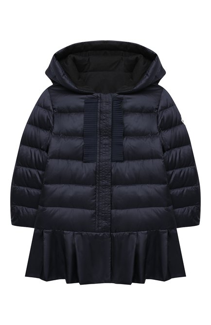 Детского пуховая куртка MONCLER темно-синего цвета, арт. G1-951-1C509-10-53048 | Фото 1 (Материал утеплителя: Пух и перо; Материал подклада: Хлопок; Рукава: Длинные; Материал внешний: Синтетический материал; Региональные ограничения белый список (Axapta Mercury): RU; Кросс-КТ НВ: Куртки)