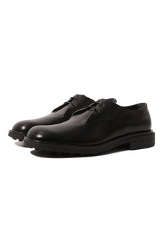 Мужские кожаные дерби TOD’S черного цвета, арт. XXM40K0GA50SOO/B999 | Фото 1 (Материал внутренний: Натуральная кожа; Стили: Классический)