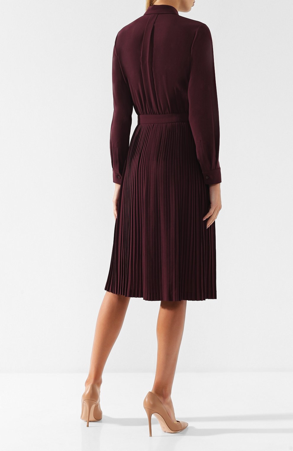 Шерстяное платье с отложным воротником Loro Piana  FAI2003 Фото 4