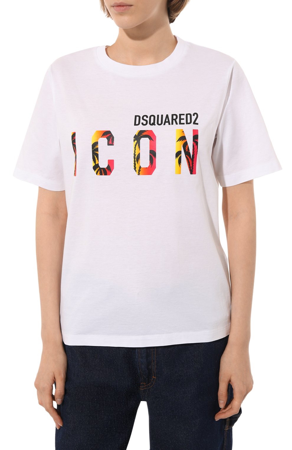 Хлопковая футболка Dsquared2  S80GC0048/S23009 Фото 3