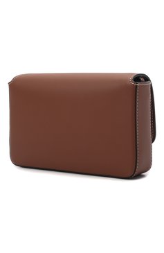 Женская сумка note mini BURBERRY коричневого цвета, арт. 8049244 | Фото 4 (Сумки-технические: Сумки через плечо; Размер: mini; Ремень/цепочка: На ремешке; Материал: Экокожа)