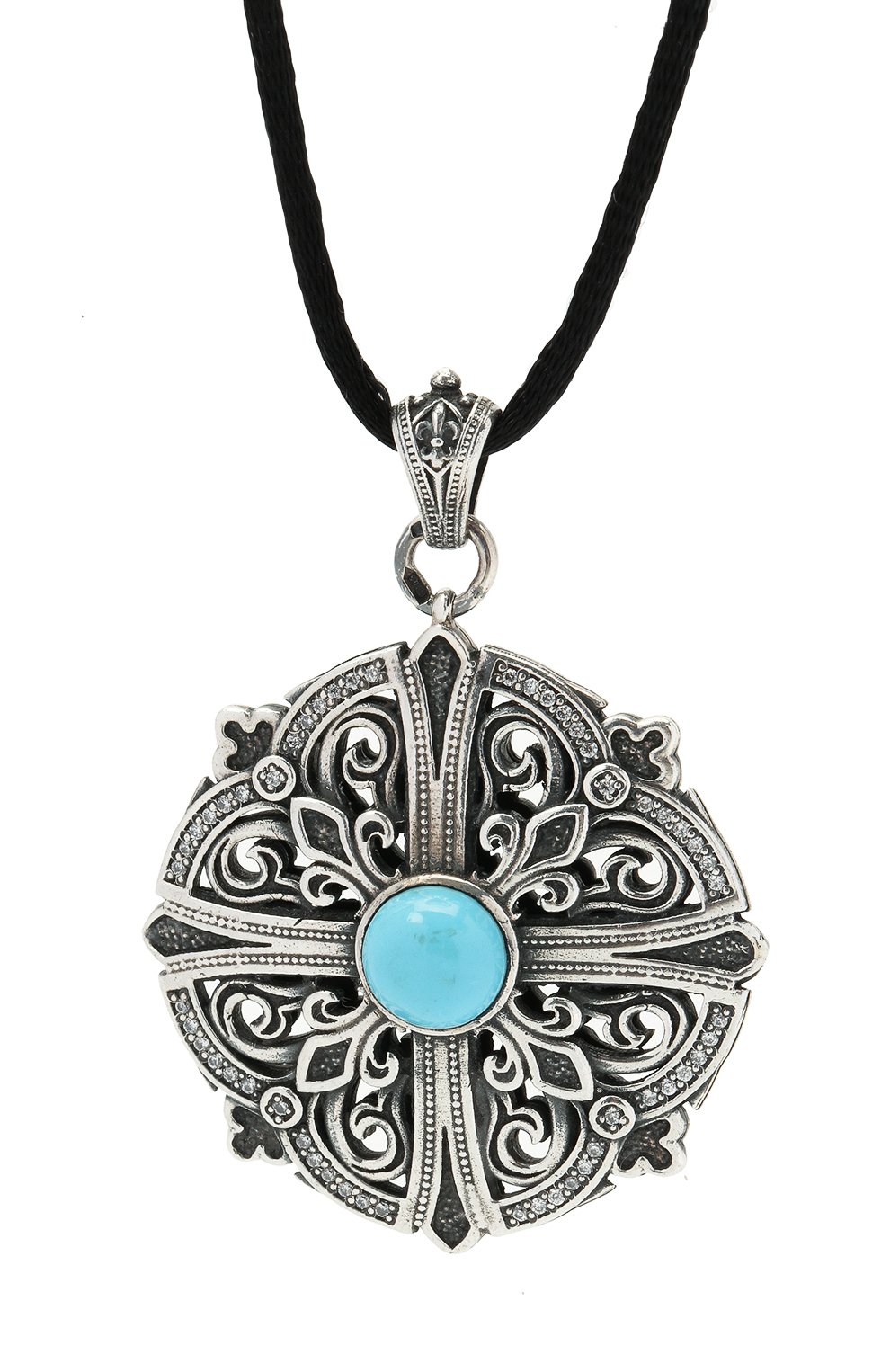 Мужского подвеска взгляд с востока GL JEWELRY серебряного цвета, арт. M300031-S97-431 | Фото 2 (Материал: Серебро; Региональные ограничения белый список (Axapta Mercury): RU)