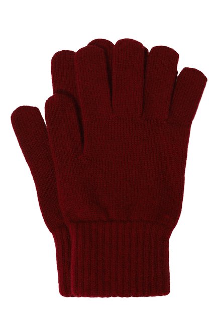 Мужские кашемировые перчатки MUST бордового цвета, арт. 7103 80 | Фото 1 (Материал сплава: Проставлено; Нос: Не проставлено; Материал: Шерсть, Текстиль, Кашемир)