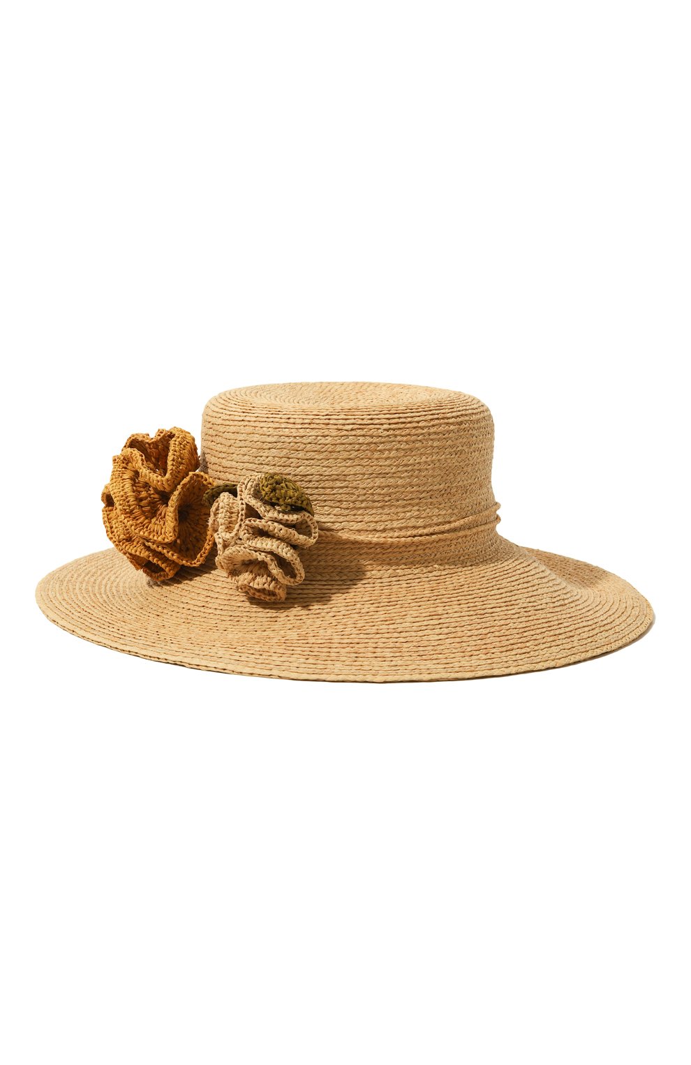 Женская шляпа SANS-ARCIDET светло-бежевого цвета, арт. GATA HAT | Фото 1 (Региональные ограничения белый список (Axapta Mercury): Не проставлено; Материал сплава: Проставлено; Нос: Не проставлено; Материал: Растительное волокно)