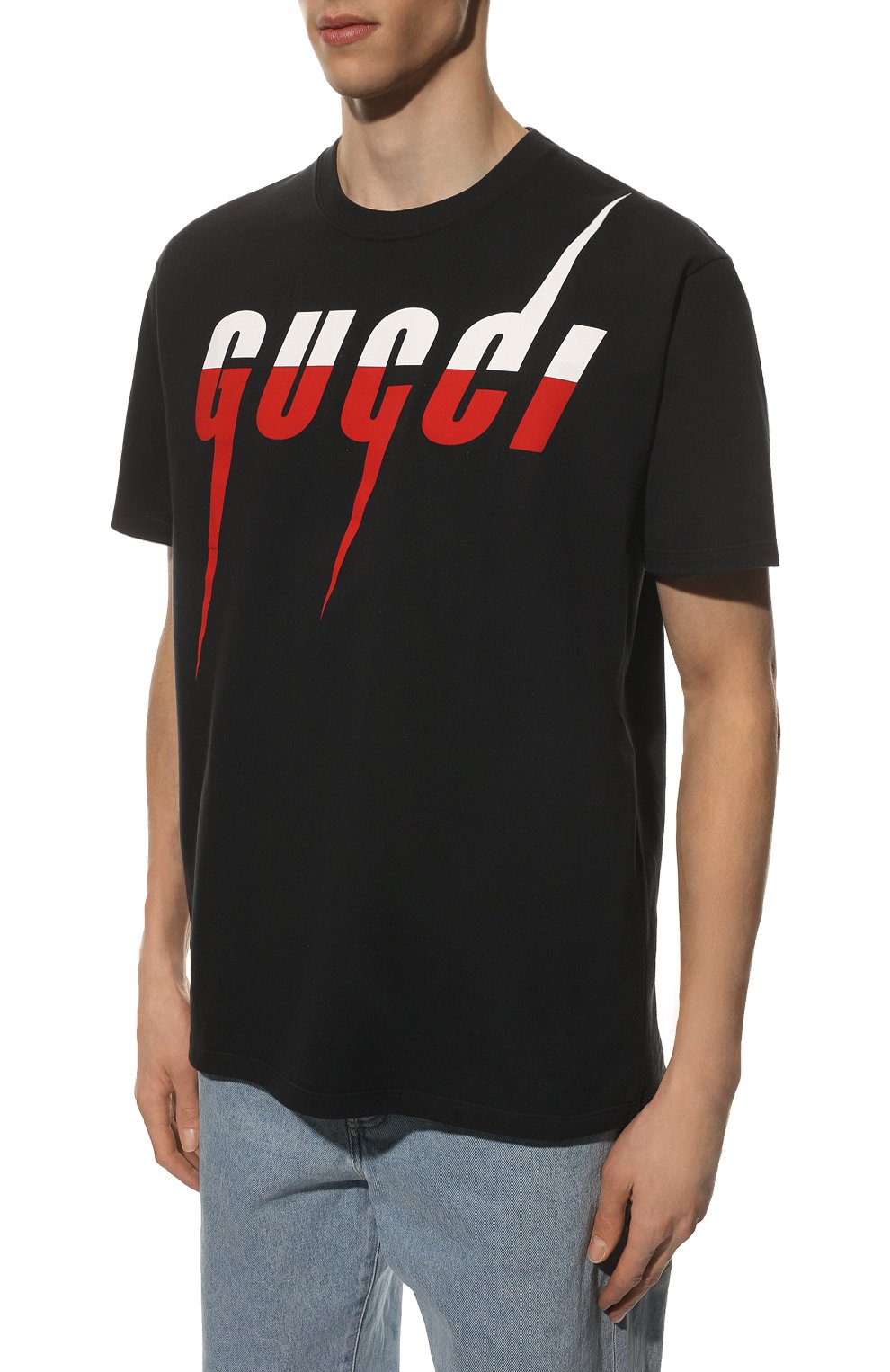 Черная футболка gucci