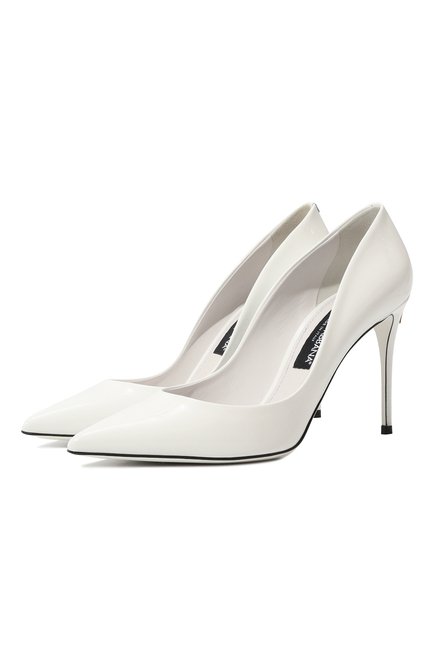Женские кожаные туфли cardinale DOLCE & GABBANA белого цвета по цене 93350 руб., арт. CD1657/A1471 | Фото 1