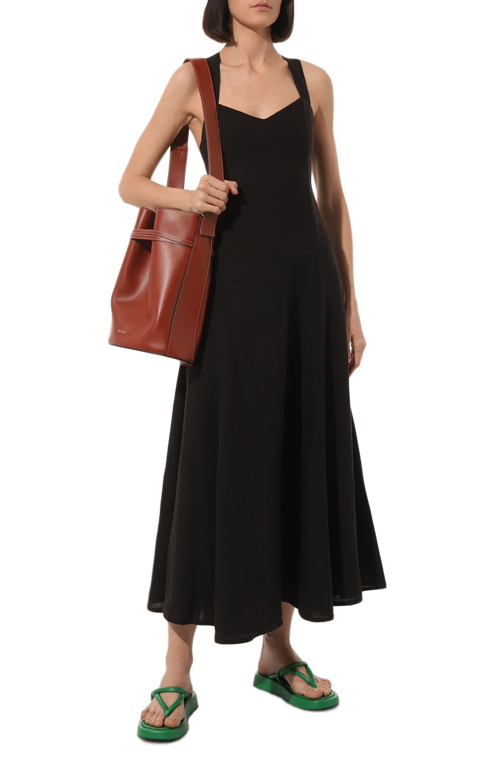 Женский сумка sigma NEOUS коричневого цвета, арт. 00025A24 | Фото 9 (Сумки-технические: Сумки-шопперы; Размер: medium; Материал: Натуральная кожа)