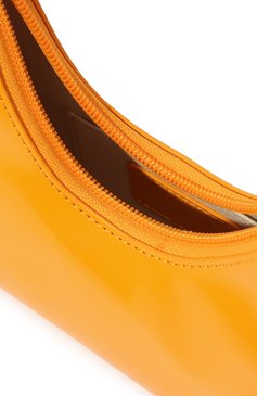 Женская сумка amber BY FAR оранжевого цвета, арт. 22CRBASSNFWSMA | Фото 5 (Сумки-технические: Сумки top-handle; Материал: Натуральная кожа; Материал сплава: Проставлено; Драгоценные камни: Проставлено; Размер: small)